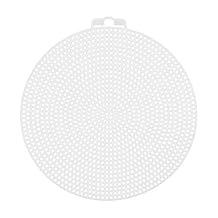 DIY Plastic Stitching Canvas Round Mesh Plastic Canvas Cross Stitch Grid Sheets for Embroidery Plastic Canvas Craft and Crochet Projects (Large)