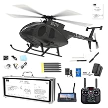 F119S RC Helicopter for Adults 1/16 Scale 9CH Remote Control Helicopter with Optical Flow Dual Brushless Coaxial Motors 2 LiPo Battery Simulation Plane Hobby Grade Model(Black,No Camera)