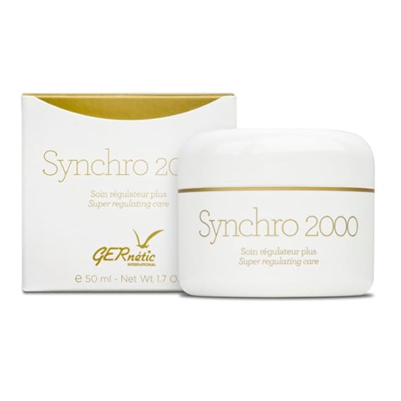 Gernetic Synchro 2000 Super Regulating Face Cream for Women Men, Moisturizer for Oily Combination Skin with Beeswax Calendula, 50ml/ 1.7 fl oz