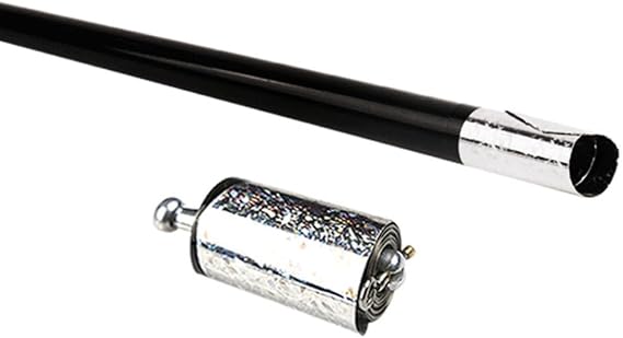 Magic Kits Accessories, Metal Appearing Cane Trick Prop Telescopic Trick Wand Stretchable Extendable Pop Out Trick Props Pocket Staff Black