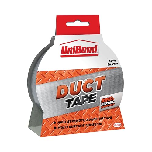 Unibond 1405197 Original Duct Tape High Strength Adhesive - 50 mm x 50 m, Silver
