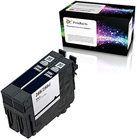 Remanufactured Ink Cartridge Replacement for Epson 288 288XL for Expression XP-430 XP-434 XP-330 XP-446 XP-340 XP-440 Printers (2 Black)
