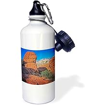 3dRose wb_172049_1 "Red Rock Canyon Vertical Formation, Nevada" Sports Water Bottle, 21 oz, Multicolor
