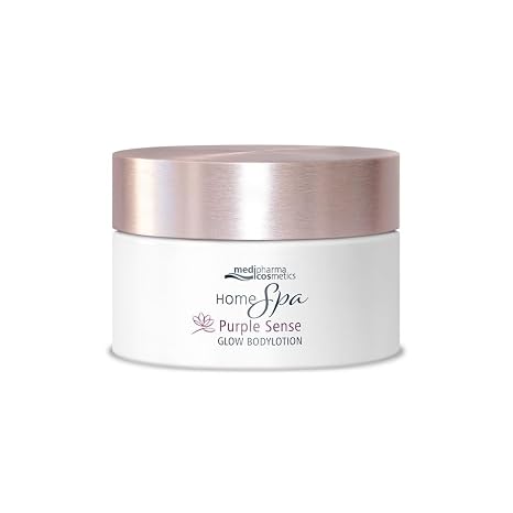 Home Spa Purple Sense Glow Body Lotion Nourishing with Glycerine and Hyaluronic Acid Shimmer Pigments Give Delicate Glow Pleasant Floral Fragrance 250 ml