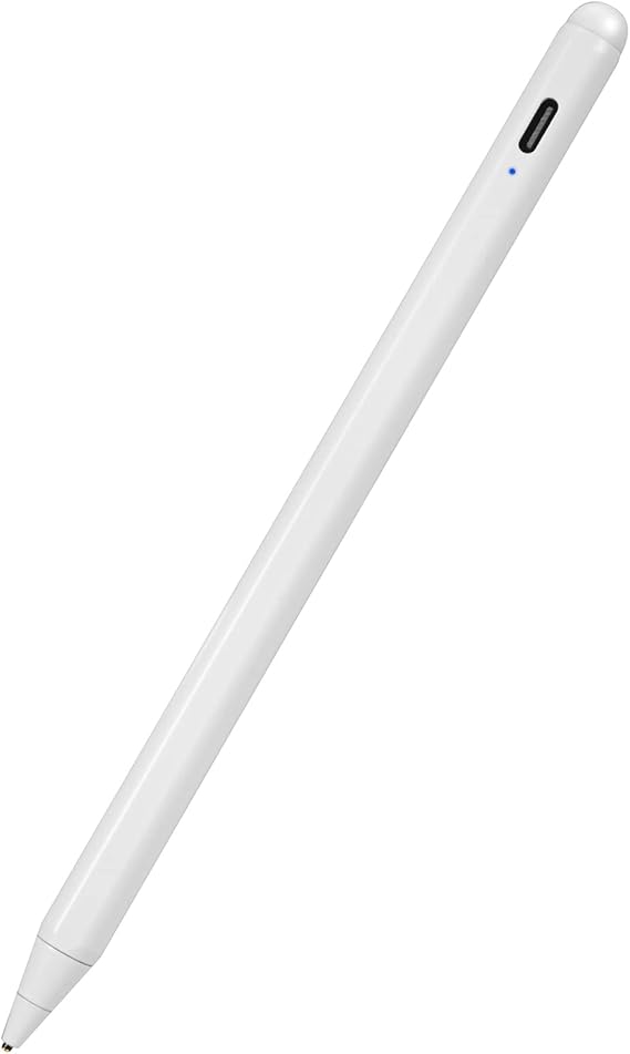 Stylus Pen for Dell 2 in 1 Laptop Pencil,Active Pen High Sensitivity 1.5mm Fine Tip Pencil for Dell 2 in 1 Laptop Stylus Pen White