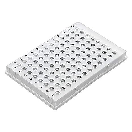 Labcon 1141N87CS, 3978-520-000-9 PurePlus 96 Well Low Profile PCR Plate with Full Skirt for Popular Thermocycler, 0.1mL Capacity, Natural Color, Pack of 100