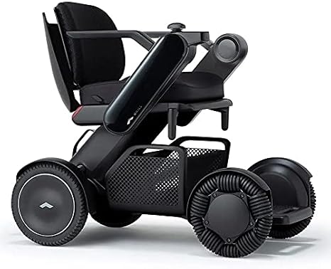 WHILL Model C2 Mobility Power Chair, Full-Size, Transportable, Airline-Friendly, Intelligent Technology with Smartphone App. Black