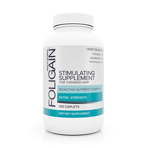 Foligain Stimulating Supplement for Thinning Hair, Hair Growth Supplement, 120 Count