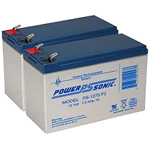12V, 7Ah, AGM, F2 Terminal, Replacement Battery Compatible with Easy Gate CTR50 Control Board - 2 Pack
