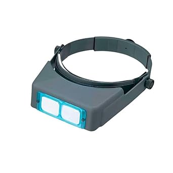 Donegan DA-5 OptiVisor Headband Magnifier, 2.5x Magnification, 8" Focal Length