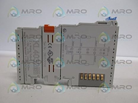 BECKHOFF KL4032-10 to 10 V, 12 BIT, 2-Channel Analog Output, Analog Output Terminal, Bus Terminal, Differential, IP20, Single Ended, Voltage