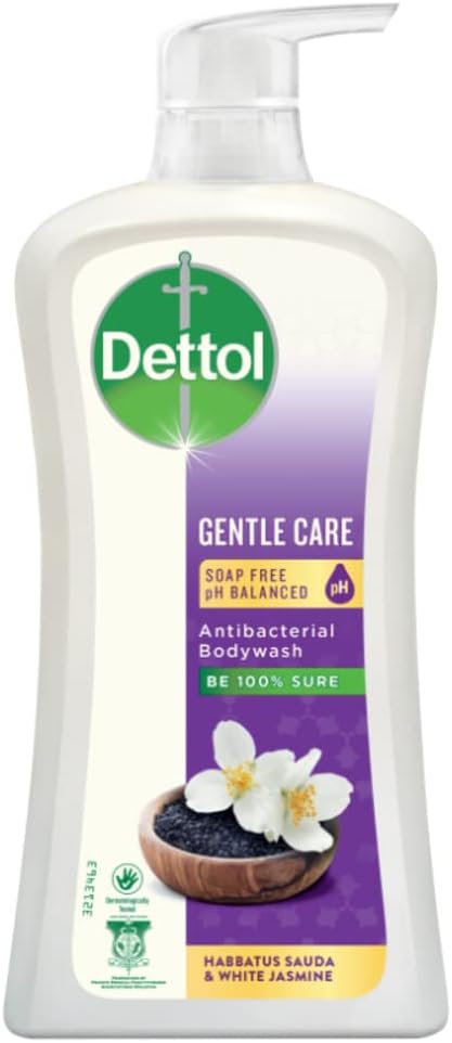 Dettol Anti-Bacterial pH-Balanced Body Wash,Progentle White Jasmine, 32.8 oz 900 g