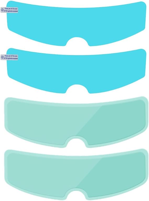 4Pcs Helmet Visor Anti-Fog Film & Rainproof Film for MT Thunder 4 SV, Clear Anti Fog Insert for Helmets Prevents Fogging and Water Drops Clear View,A