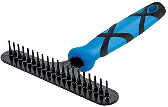 GROOM PROFESSIONAL Undercoat Rake for Dogs - Deshedding Brush for Dogs - Deshedding & Dematting Tool for Dogs & Cats - Removes Undercoat from Dog's Coat - Non-Slip Grip Handle