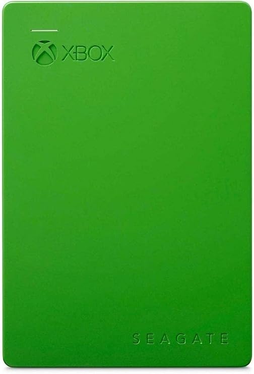 Seagate Game Drive for Xbox, 2 TB, External Hard Drive Portable HDD, Designed for Xbox One, and Two-year Rescue Services (STEA2000403) , Green