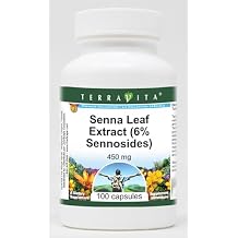 Senna Leaf Extract (6% Sennosides) - 450 mg (100 Capsules, ZIN: 514312)