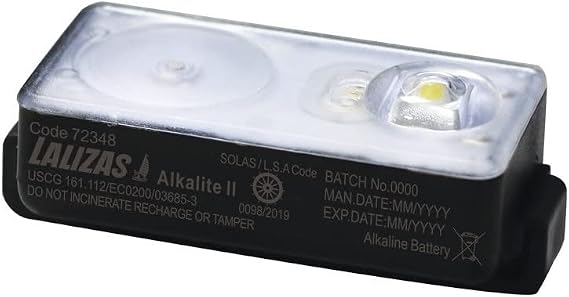 Lalizas Lifej.LED Flash.Light Alkalite WTR-activ, Solas/MED/USCG-MER/TC