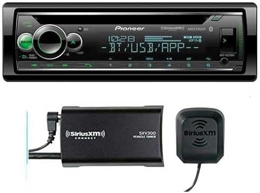 Pioneer DEH-S6220BS CD Receiver Bundled with + (1) SiriusXM SXV300V1 Satellite Radio Tuner and Antenna