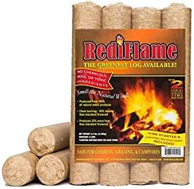 00101 12 Pack 100% All Natural Fire Log Up To 6 Hours Burn Time