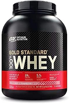 Optimum nutrition Whey Gold Standard - 5lb Delicious Strawberry