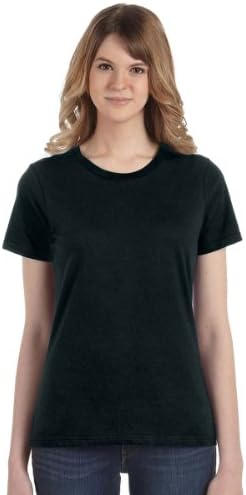 Anvil Ladies 100% Combed Ring Spun Cotton T-Shirt Heather Dark Gray Medium