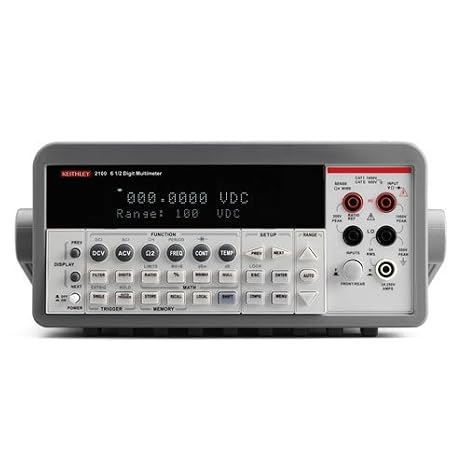 Keithley 2100/ 100 Digital Multimeter Set to 100V, 6-1/2 Digit