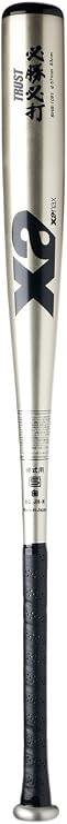 BHB-1091F Hard Baseball Metal Bat, General Use, Top Balance, Flare Grip Type, Light Gold, 83.5 
