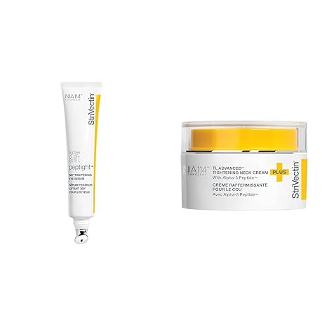 StriVectin Tighten & Lift Peptight 360 Degree Eye Serum and Tighten & Lift Advanced Neck Cream PLUS with Alpha-3 PeptidesTM for Neck & Decollete