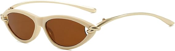Trendy Cat Eye Sunglasses Women 2025 Luxury Metal Champagne Sun Glasses For Ladies Vintage Outdoor Driving Shades UV400
