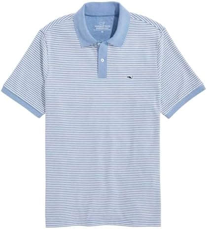Vineyard Vines Mens Striped Edgartown Pique Polo