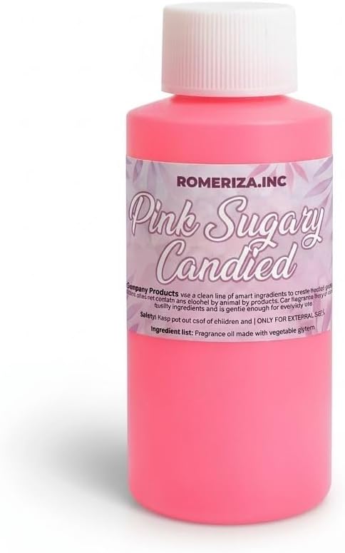 1 Oz Pink Sugary Candied Fragrance Body Oil - Luxury Perfume Scented Oil