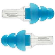 Etymotic Research ER20 High-Fidelity Earplugs (Concerts, Musicians, Airplanes, Motorcycles, Sensitivity and Universal Hearing Protection) - Standard, Clear Stem w/ Blue Tip