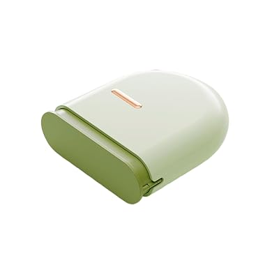 Dental Retainer Case, Pull-Out Invisible Mouthguard Case, Portable Denture Cleaning Organizer with Vent Holes Green