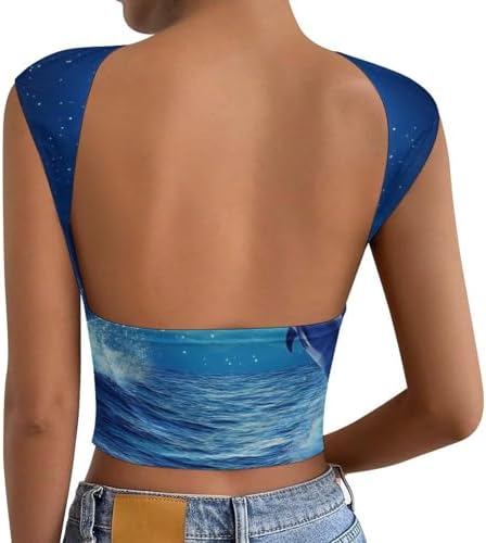 Women Backless Sexy Going Out Tops Short Sleeve T Shirts 2026 Open Back Y2k Tee