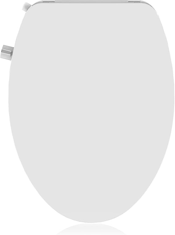 Bidet Toilet Seat Elongated, Non-Electric Bidet with Self Cleaning Dual Nozzles, Slow Close Lid, Bidet Attachment for Toilet Seat