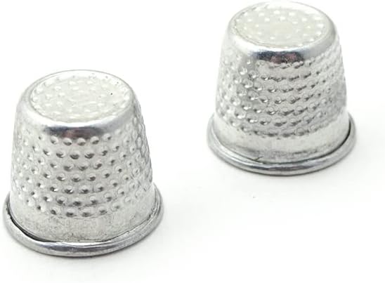 HAND A Pair of Metal Thimbles - 16 mm Diameter