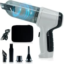 NAJHOM Handheld Vacuum Cordless - 5000PA Car Vacuum Cleaner & Air Duster 3-in-1 Portable Mini Vacuum Cleaner Portable Vacuum Cordless for Car Home Office