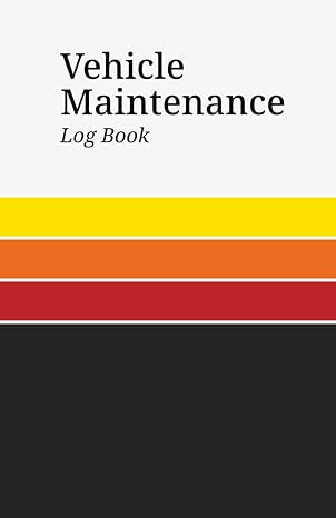 Vehicle Maintenance Log Book