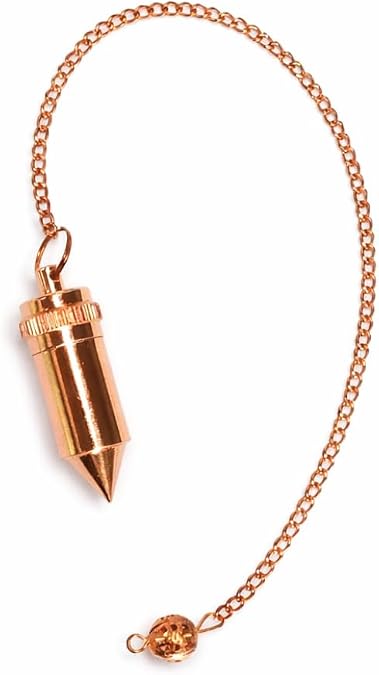 Jet Copper Bullet Pendulum for Dowsing & Divination | Energy Healing, Chakra Balancing, Reiki, Vastu & Feng Shui Tool | Spiritual Pendulum for Beginners & Professionals