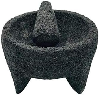 Molcajete de Piedra Negra / Black Stone Mortar & Pestle Molcajete