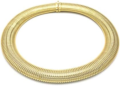 Marshal Metal Fashion Necklace 18K Gold Plated Brass Omega Choker Necklace