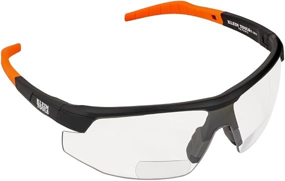 KLEIN TOOLS 03614 Bifocal Safety Glasses with +1.50 Diopter Magnification