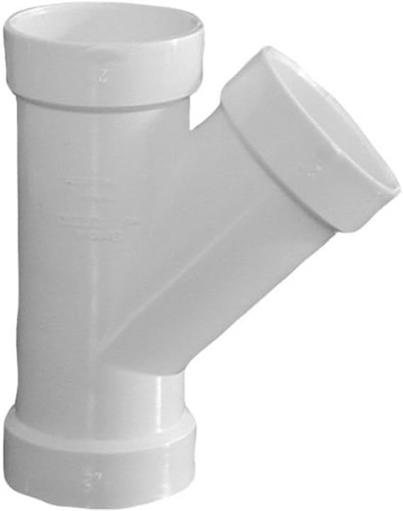 Genova Products 71015 Wye Pipe Fitting, 1 1/2", White