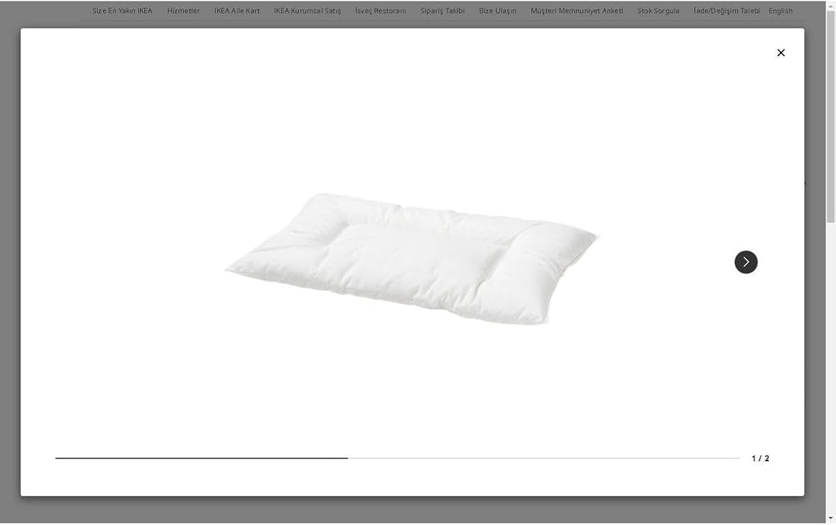 Ikea Len Bebek Yastığı Beyaz 35X55 Cm