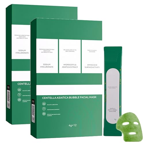 Centella Foam Facial Mask, Centella Asiatica Bubble Facial Mask, Centella Cleansing Foam, Deep Cleaning Soothing Skin 2