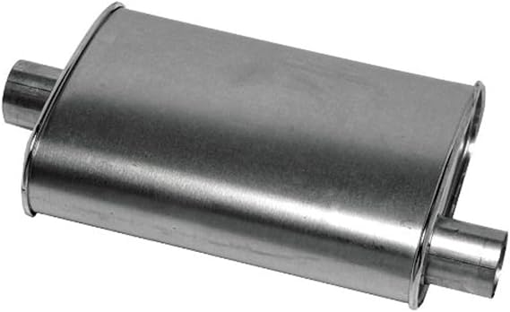 Thrush Muffler Deep Performance Tone Inlet 2.5 Pipe Connection Offset Outlet 2.5 Center