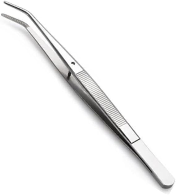 Aktion TWE-6 Stainless Steel Tweezers with Serrated Pins