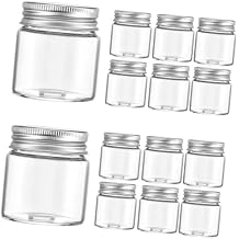 VANZACK 20pcs Small Glass Jars with Airtight Lids 50ml Mini Glass Storage Containers for Pantry Spice Canning and Food Organization