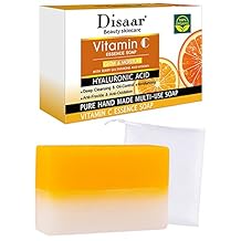 DISAAR Beauty Vitamin C Essence Soap Moisturizing Hyaluronic Acid Deep Cleansing Oil Control Anti-Freckle 100g/3.5fl.oz