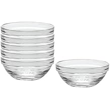 Duralex Made In France Lys 4-Inch Stackable Clear Bowl, Set of 6